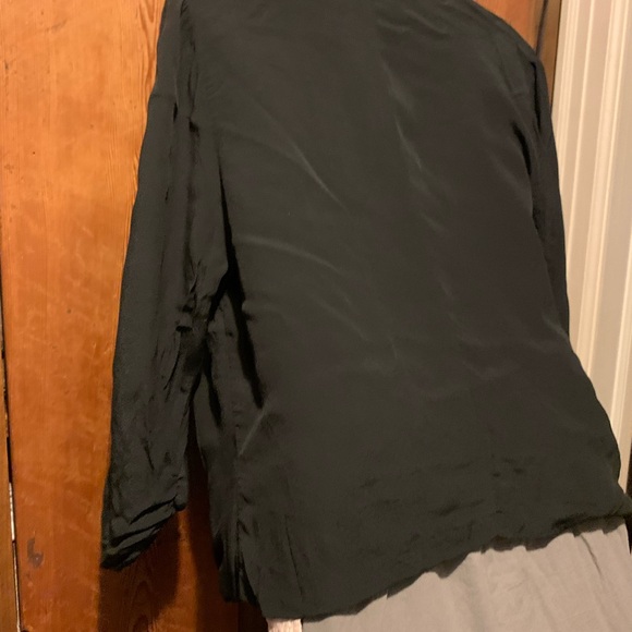 Ruched Sleeve Drape Front Jacket - Picture 6 of 10